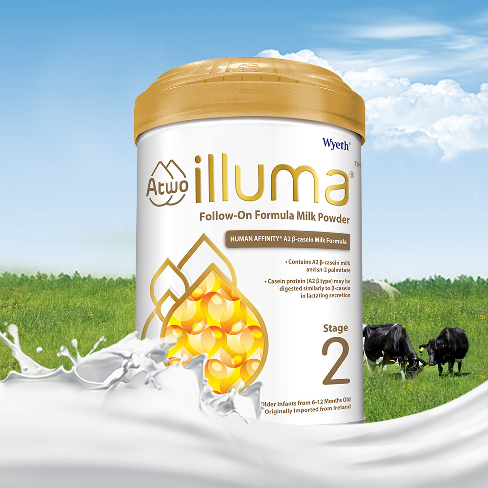 天猫国际母婴直营【直营】Wyeth惠氏爱尔兰进口启赋 A2 婴儿配方奶粉2段900克/罐3