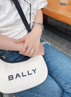 Bally/巴利单肩斜挎包新月包