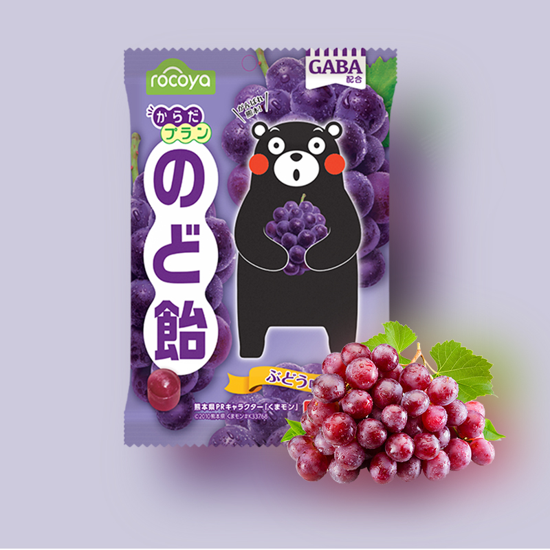 【自營】日本熊本GABA潤喉糖80g*3袋混合水蜜桃葡萄蘋果護喉潤嗓_天貓國際自營進口超市_零食_堅果_特產