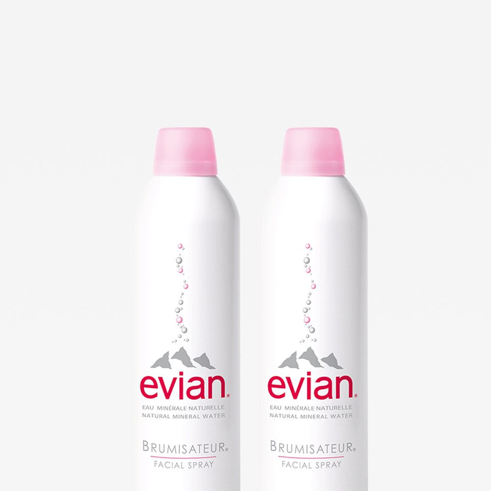 天猫国际进口超市Evian依云进口保湿矿泉水大喷雾2支装补水活泉定妆爽肤水法国1