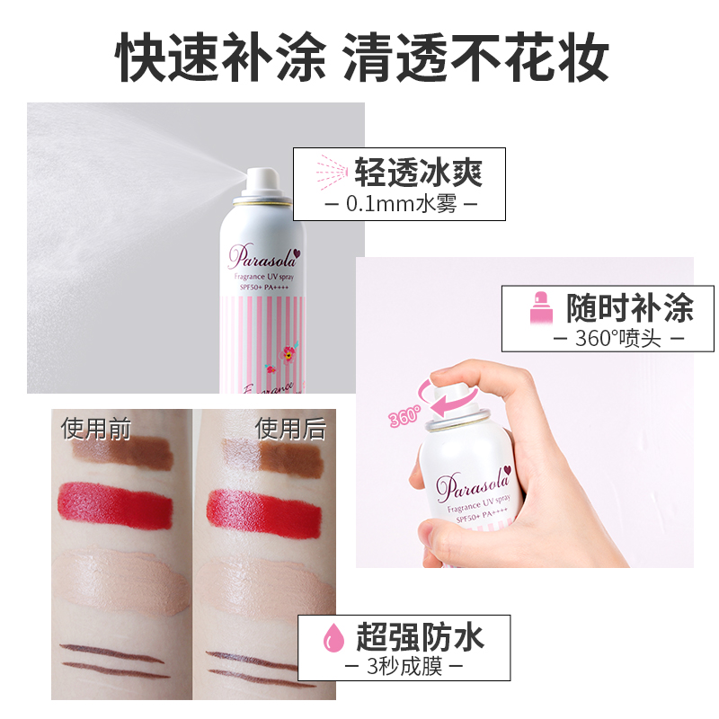天猫国际进口超市Naris Up/娜丽丝防晒喷雾清爽防紫外线身体脸部隔离学生90g*2支装3