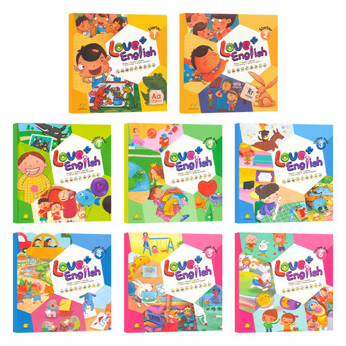 【自营】正版新版太空人点读版Love+ English 1-6级小中大班幼儿园英文启蒙教材爱加美语幼儿英语教材3-6岁英语初级幼儿英语启蒙书 - 图0