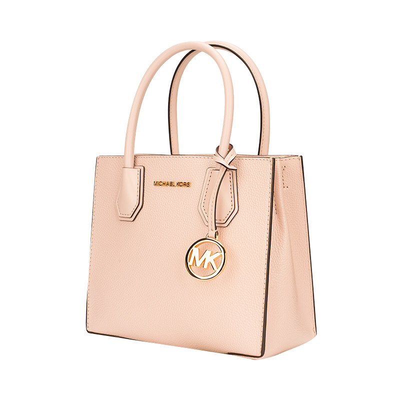 【自营】中号mk老花配皮女士手提包 天猫国际自营全球超级店女士包袋