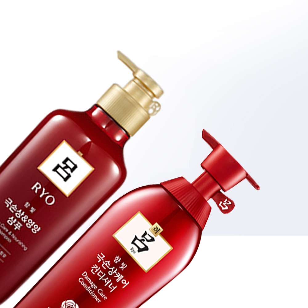 口红吕损伤洗发水护发素套装500ml*3