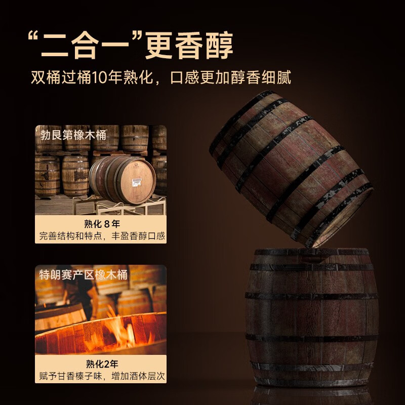 【自营】【品牌多次获奖】法国进口洋酒钻石XO白兰地调酒基酒烈酒 - 图2