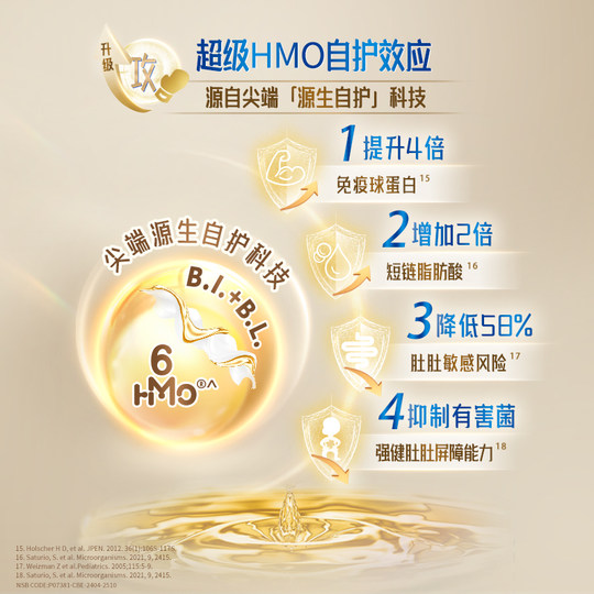 【自营】Nestle雀巢能恩全护6HMO益生菌适度水解奶粉3段350g