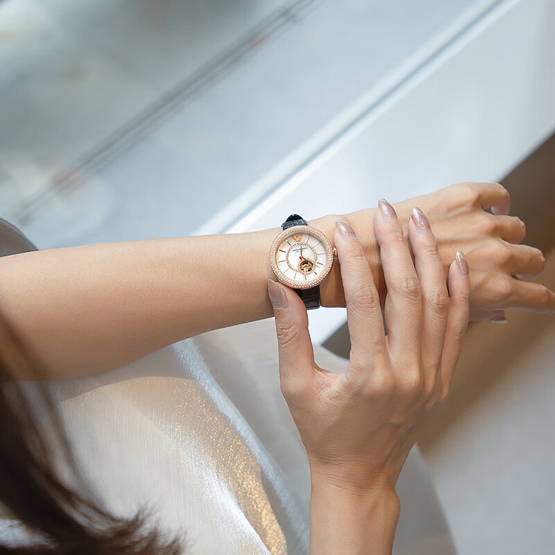 Self-operated Armani watch women's mechanical hollow