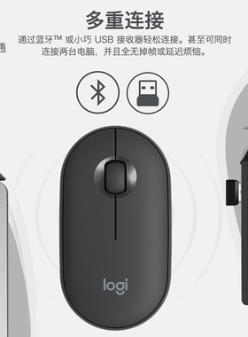 罗技蓝牙无线办公鼠标静音