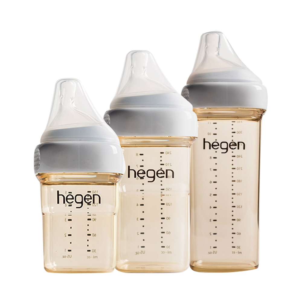 天猫国际进口超市Hegen进口婴幼儿新生儿宝宝PPSU宽口奶瓶150ml/240ml/330ml婴儿0