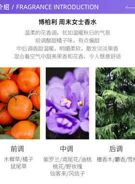 周末女士香水花香调男士BURBERRY