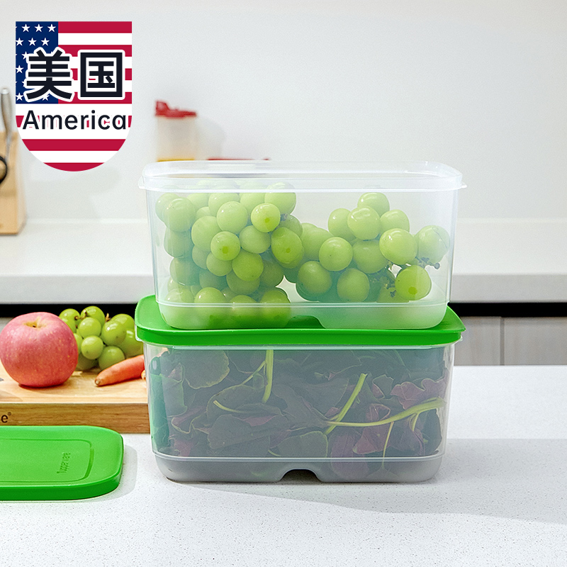 【自营】特百惠Tupperware家用冰箱冷藏保鲜盒大容量收纳带透气孔 - 图3