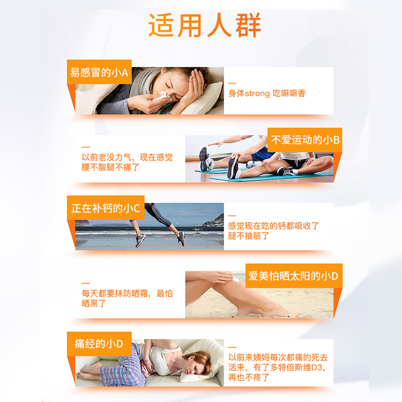 天猫国际进口超市金达威多特倍斯维生素D3美国5000IU 成人中老年补钙钙片360粒vd32