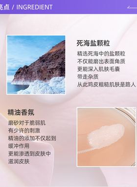 Sabon玫瑰茶死海盐身体磨砂膏