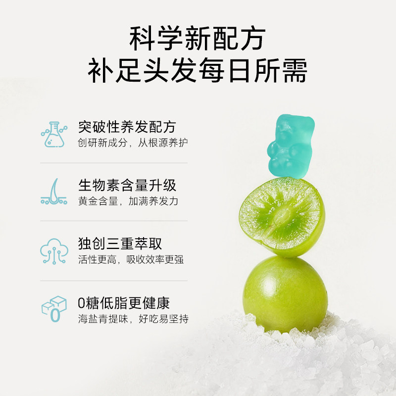 【自营】【马思纯同款】Unichi养发小熊软糖2代固发护发teddilab