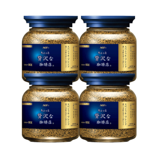【自营】日本AGF咖啡美式黑咖啡无蔗糖蓝罐速溶咖啡冻干咖啡粉80g