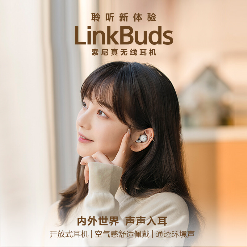 天猫国际进口超市【自营】Sony/索尼 LinkBuds 真无线蓝牙耳机入耳式 开放式耳机2