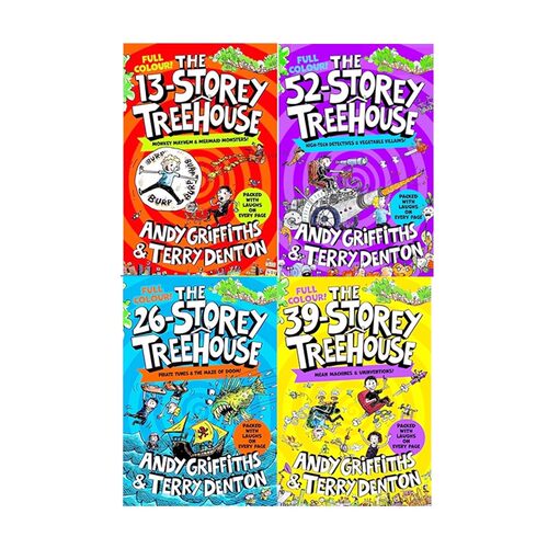 【自营】小屁孩树屋历险记系列 1-13册 英文原版小说 The Treehouse Fun Book13 26 39 52 156 169层 疯狂树屋 儿童插图章节桥梁书 - 图2