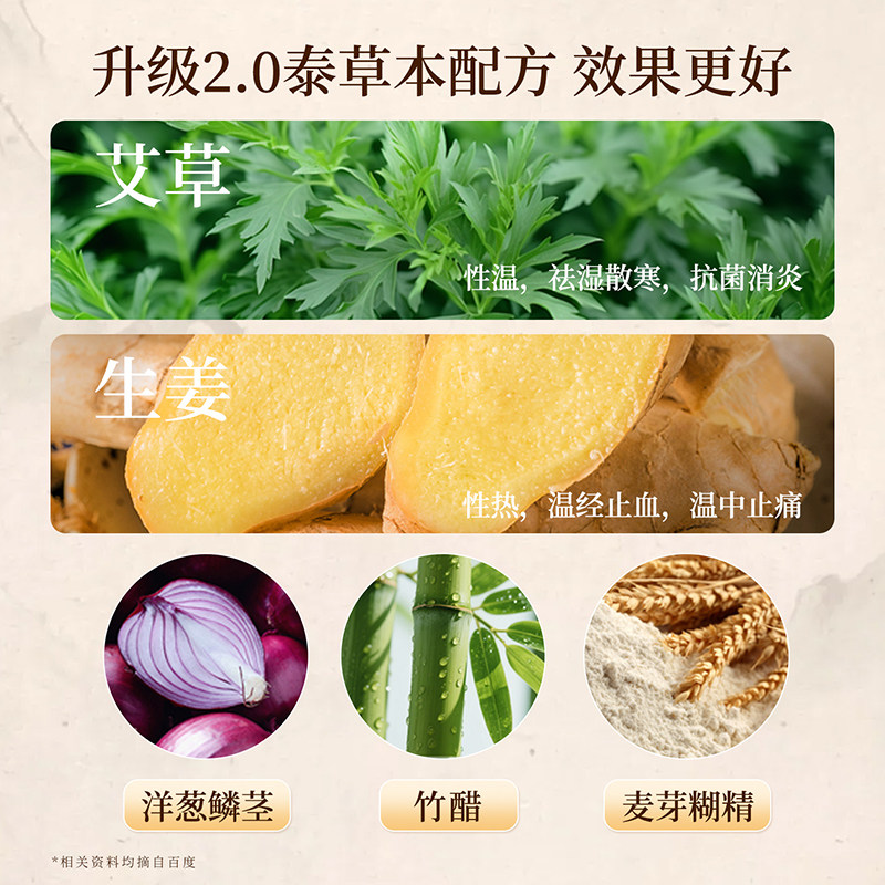 【自营】泰国兰纳艾草足贴祛湿驱寒去湿气排体内湿寒调理助眠脚贴,淘宝优惠券,粉丝福利购,淘宝优惠卷