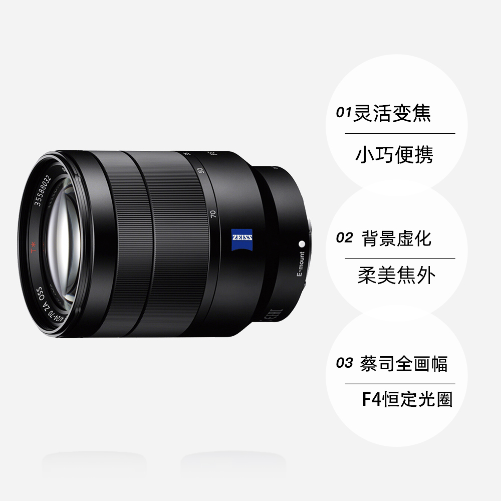 【自营】Sony索尼 FE 24-70mm F4 SEL2470Z全画幅镜头2470F4变焦 - 图3