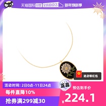 (self-employed) OSEWAYA lock bone chain light extravagant and small crowdflower Chrysanthemum Flowers Necklace FRESH NECK CHAIN