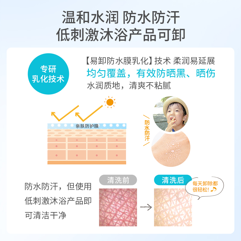 【自营】mama&kids6月以上婴儿宝宝儿童物理防晒霜防晒乳SPF3390g
