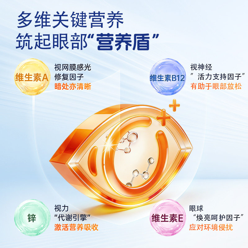 【自营】VitaRealm维乐原叶黄素儿童蓝莓护眼旗舰店正品2瓶非软糖