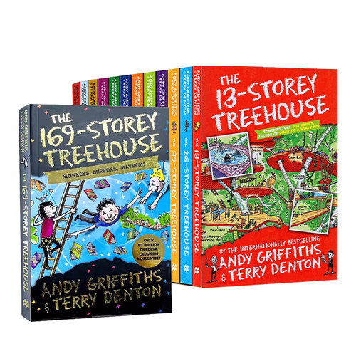 【自营】小屁孩树屋历险记系列 1-13册 英文原版小说 The Treehouse Fun Book13 26 39 52 156 169层 疯狂树屋 儿童插图章节桥梁书 - 图3