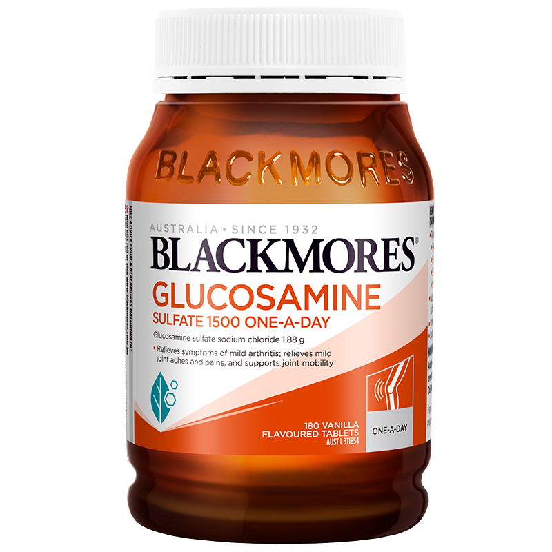 【自营】澳洲BLACKMORES澳佳宝氨糖维骨力180粒/瓶关节氨基葡萄糖