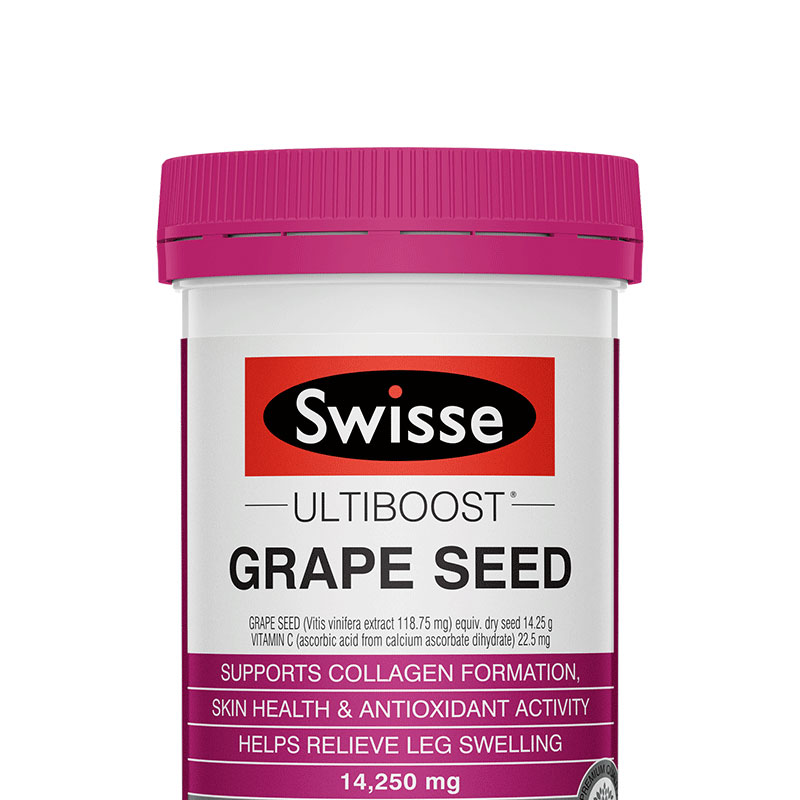 天猫国际进口超市1澳洲Swisse 斯维诗葡萄籽片高浓度原花青素维生素保健品180片/瓶1