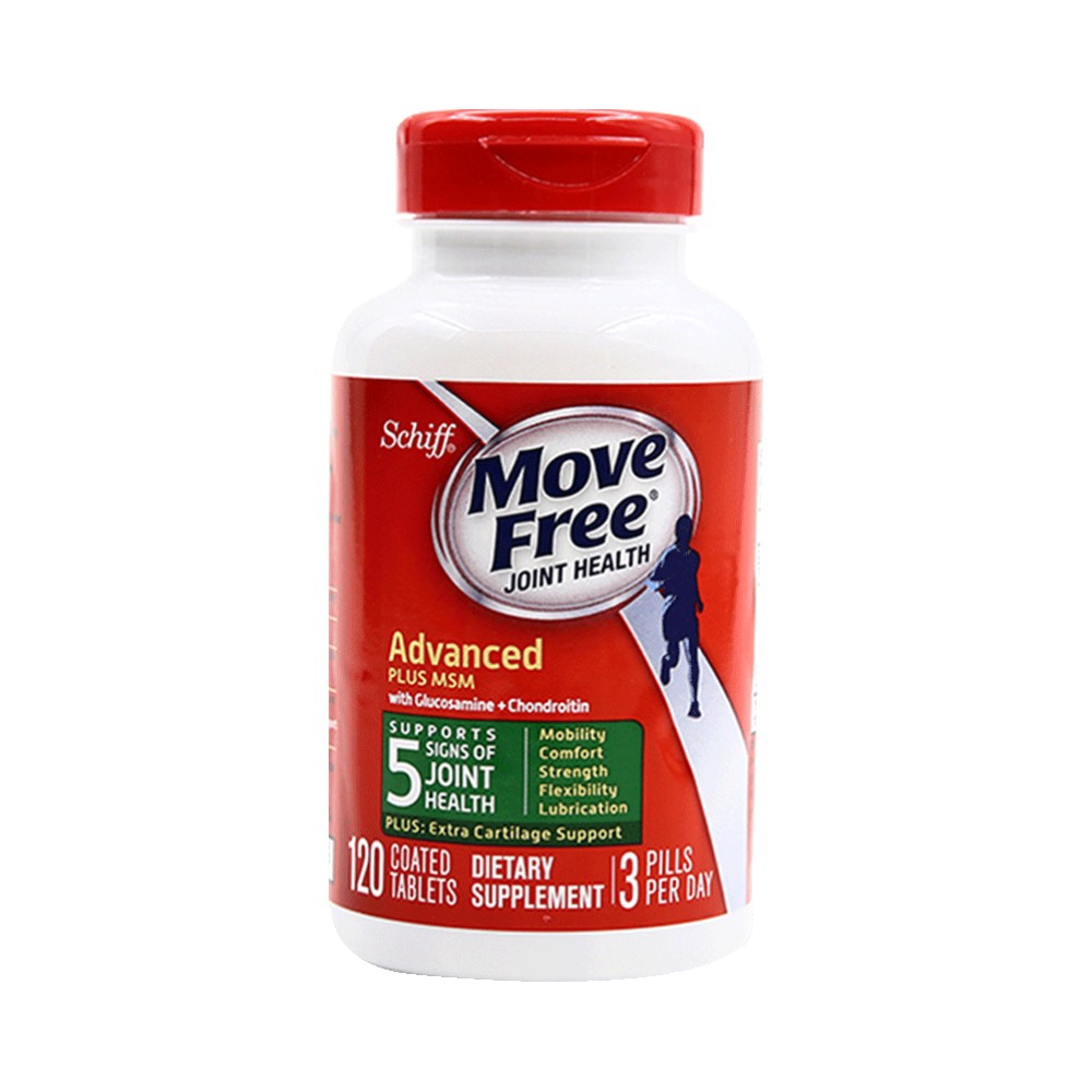 天猫国际进口超市美国进口Move Free益节氨糖维骨力软骨素加钙舒缓关节120粒0