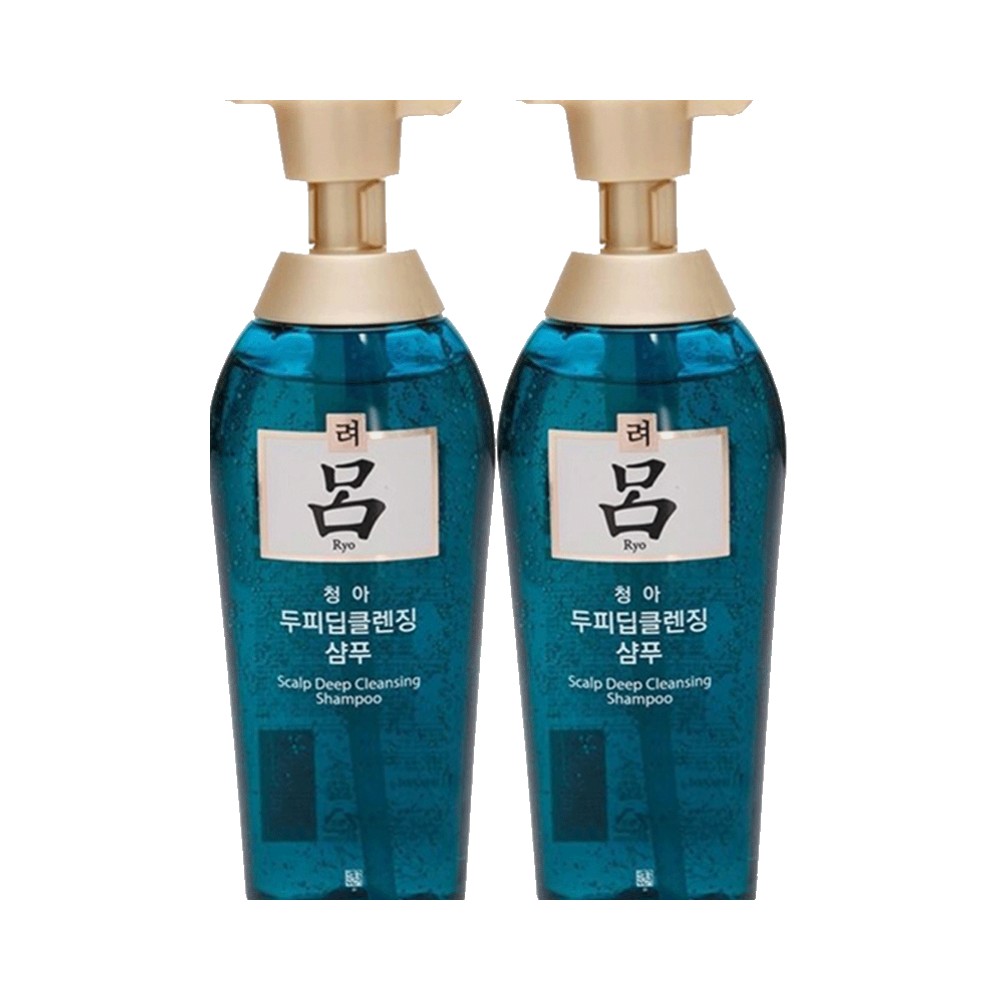 天猫国际进口超市500ml*2瓶韩国进口Ryo绿吕去屑止痒洗发水清爽控油无硅油0