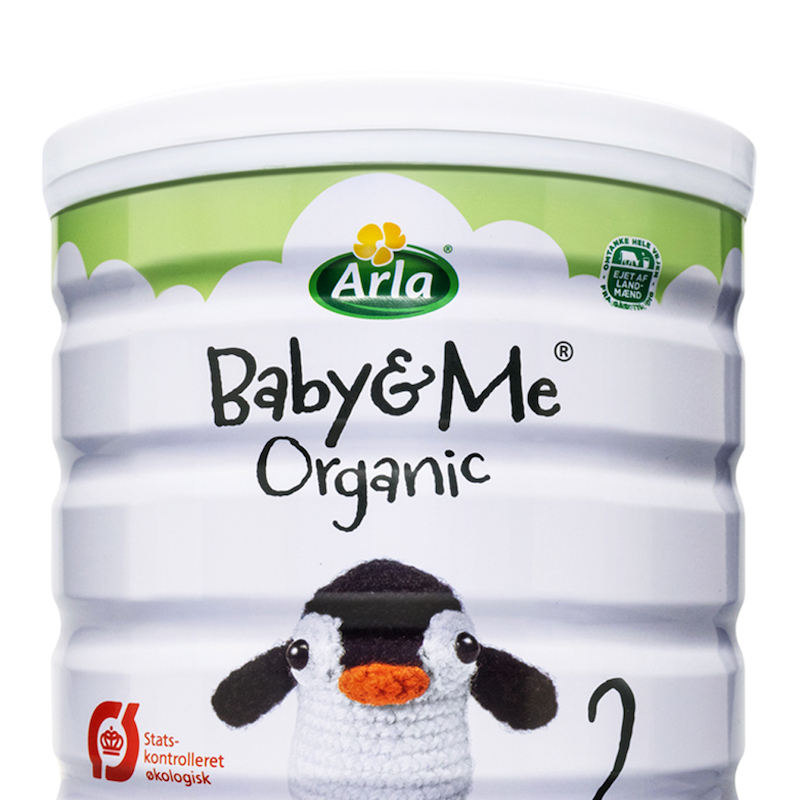 天猫国际进口超市【直营】Arla阿拉宝贝与我较大婴儿有机配方奶粉2段600g*6罐1
