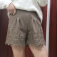 Women's woolen shorts 2023 new autumn and winter