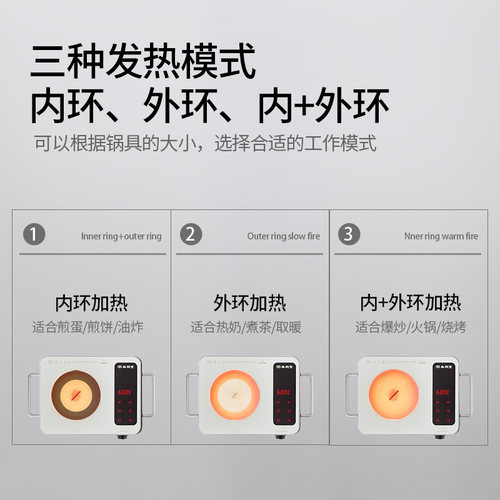 Sunpentown/尚朋堂 YS-TA2207FJ电陶炉家用爆炒台式煮茶炉 - 图2