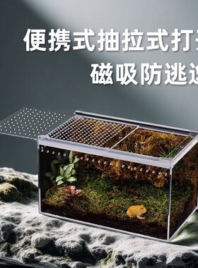 高清亚克力爬宠生态饲养箱