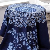 Yunnan Tradition Handmade Zdyeing Table Cloth Framed Wall Painting Wall Cloth Tea Table Cloth Sofa Mat Outdoor Lawn Mat