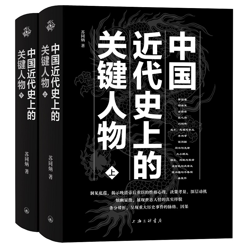 正版包邮 中国近代史上的关键人物上下册 2册 苏同炳 著 通俗性历史读物 晚清历史人物传记 十九世纪以来中国近代史的演变情形解说 - 图0