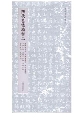 正版隋代墓志精粹(二) 上海书画出版社 艺术书籍 9787547932100 畅想之星图书专营店