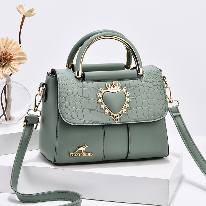 品牌女士手提包2024新款时尚潮流压花纯色款百搭休闲单肩斜挎女包,淘宝优惠券,粉丝福利购,淘宝优惠卷