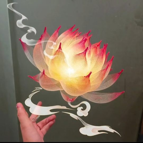 Mid-Autumn Festival hand-held lotus lantern antique photography props