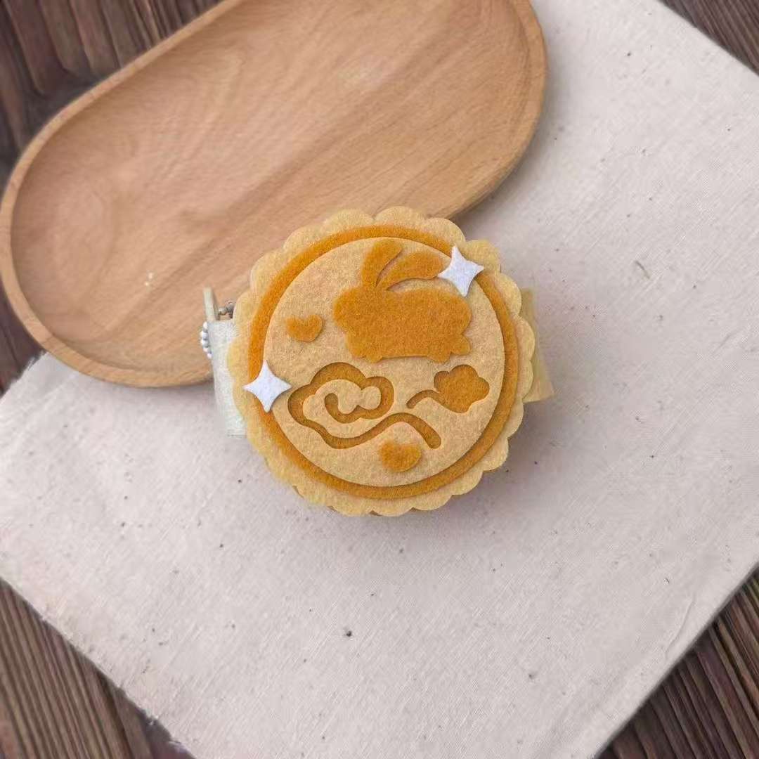 小红书同款不织布兔子樱花月饼小相册可爱少女心毛毡手工成品卡册 - 图0