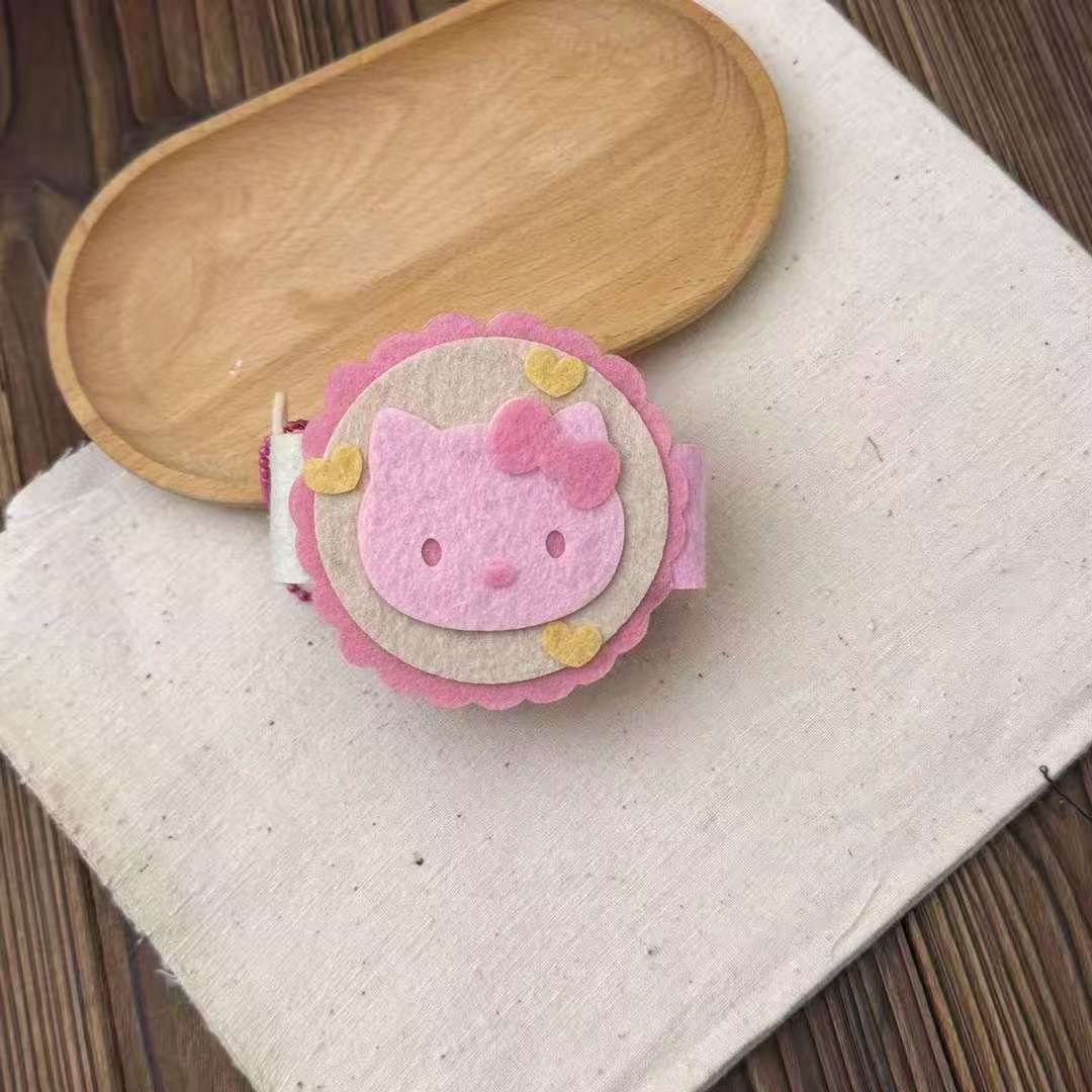 小红书同款不织布兔子樱花月饼小相册可爱少女心毛毡手工成品卡册 - 图2