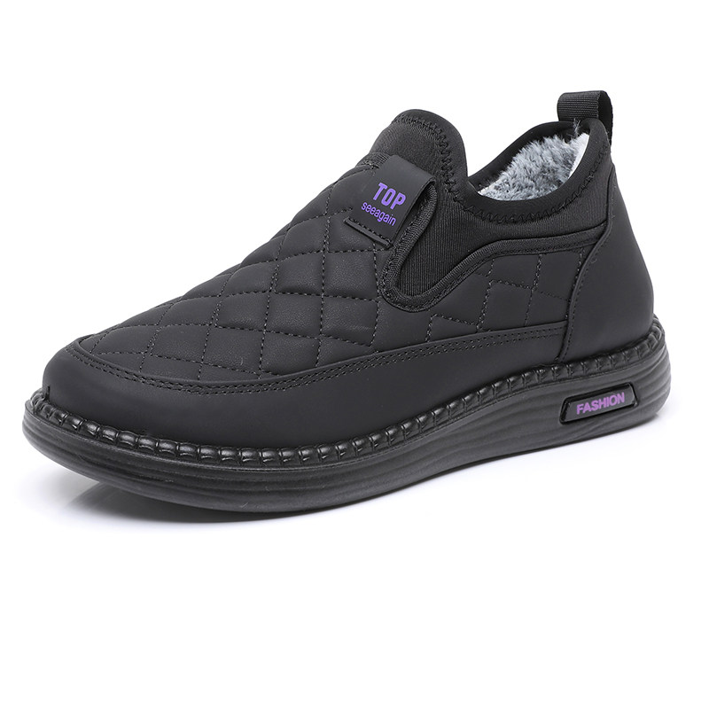 2024冬季新款老北京棉鞋女加绒加厚保暖防滑一脚蹬妈妈棉靴雪地靴,淘宝优惠券,粉丝福利购,淘宝优惠卷