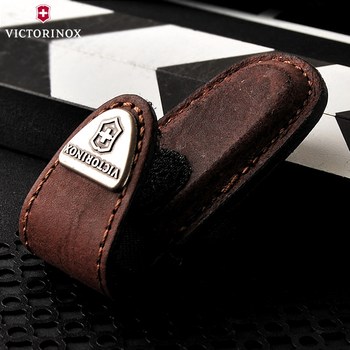 Victorinox Swiss Army Knife Counter Genuine 4.0531 Brown Leather Case ເຫມາະສໍາລັບ Knife 58mm ຂອງແທ້ຕົ້ນສະບັບ