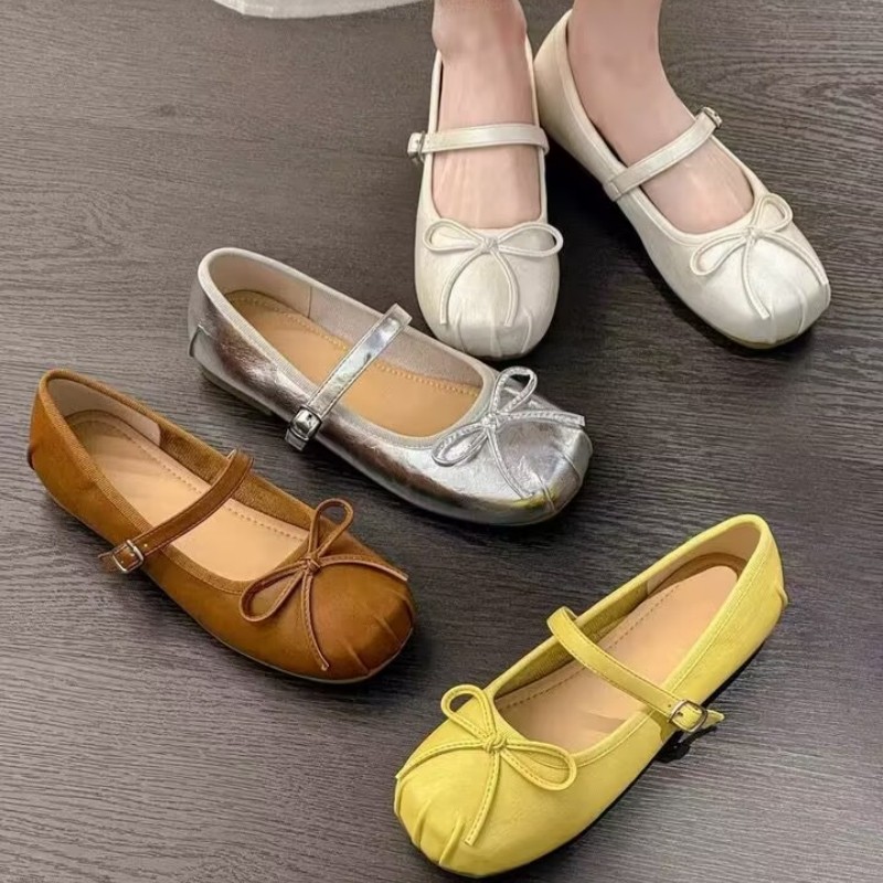 芭蕾舞鞋女法式一字带浅口配裙子单鞋蝴蝶结平底玛丽珍Z8-68309-1,淘宝优惠券,粉丝福利购,淘宝优惠卷