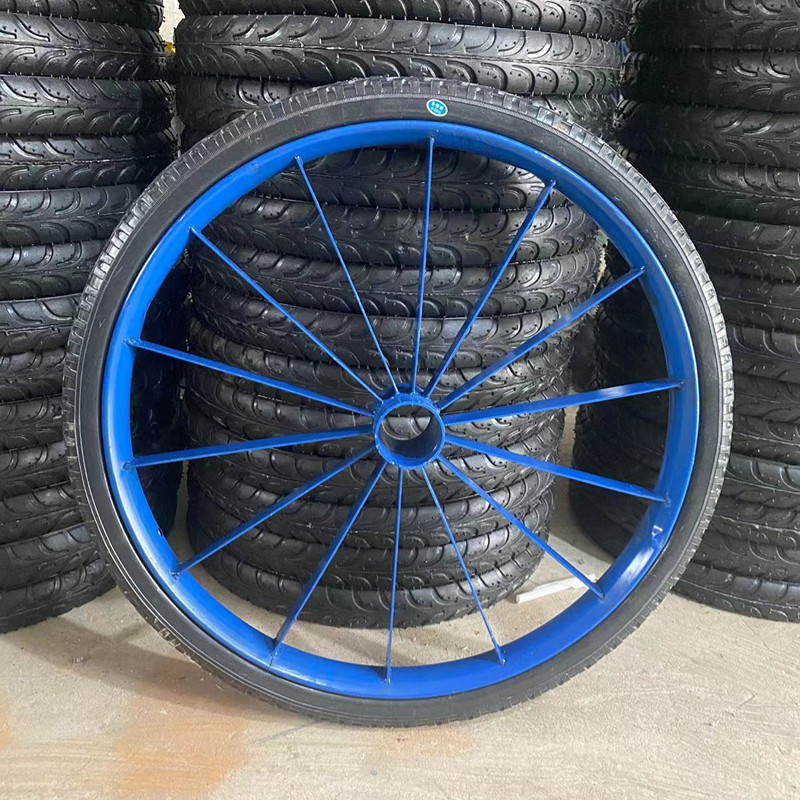 工地推车斗车实心轮子26x2 1/2人力车劳动车板车实心轮外胎带钢圈,淘宝优惠券,粉丝福利购,淘宝优惠卷