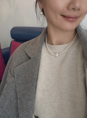 ISLA孤岛施家珍珠仿澳白锁骨链项链女2026新款轻奢高级感百搭通勤