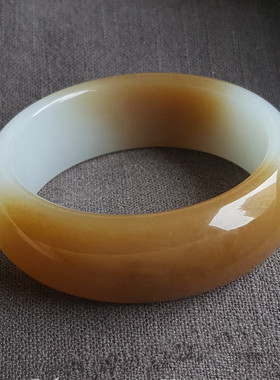 天然和田玉藕粉玉镯翠美美玉