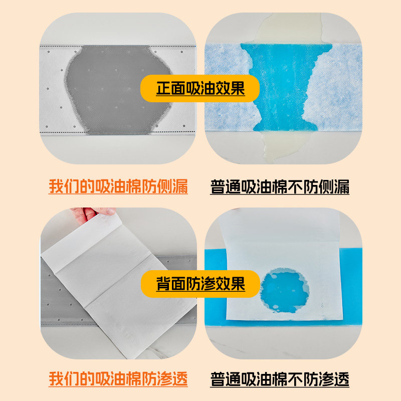 抽油烟机专用灰膜吸油棉条加厚厨房家用防油垫过滤吸油纸通用免洗