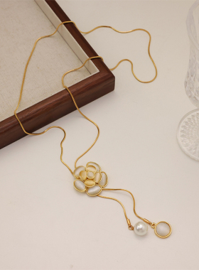 猫眼石毛衣链长款2023年新款